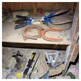 Vintage Tennis Rackets, Horseshoes, Jacks