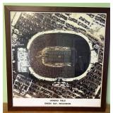 Lambeau Field Green Bay Aerial Framed Photo