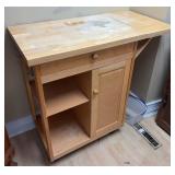 Kitchen Utility Cart w/ Cutting Board Top