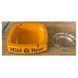 Boddingtons Beer Ashtray & Clear Ashtray