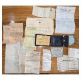 WWII USS Pennsylvania Wallet & Papers, W.H. Rice