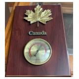 Canada Maple Leaf Plaque w/ Thermometer