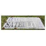 Hallmark Satellite Metal Sign Panel