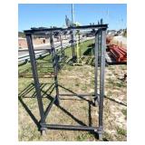4 Post Metal Rack on Wheels