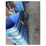 3 Stacks of Plastic Totes