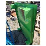 7" Tall Green Steel Riser