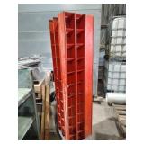 6.5 Foot Tall Orange Metal Spinning Rack