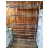 Metal Shelf on Wheels