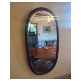 Antique Beveled Oval Mirror