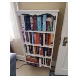 White Bookcase and Books