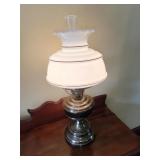 Vintage Brass Hurricane Style Lamp