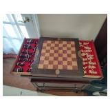 Vintage Chinese Foldable Wood Chess Board