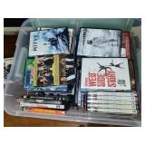 Tote of DVDs