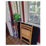 Folding Table & Chair, Plant Stand & More