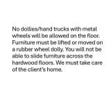Rules for Pickup Regarding Floors
