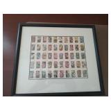 Wildflower Mint Stamp Set in Frame