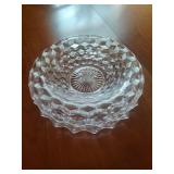 Fostoria Rolled edge Bowl and Platter Centerpiece