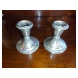 Gorman Weighted Sterling Silver Candle Sticks