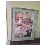 Framed Floral Print by Simandle