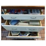 Contents of Island Drawers