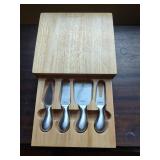 Legacy Cheese Knife Set with Small Butcher Block