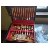 Wesley Forge & Rogers Golden Tone Flatware