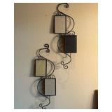 Two Wall-Mounted Wrought Iron Picture Frames