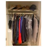 Clothing Assortment With Outerwear, Suits, Hats, a