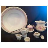 Silesia Porcelain Serving Bowl and Miniatures Set