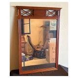 Wood-Framed Mirror, 35" x 24"
