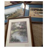 Three Framed Landscape Prints