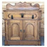 Vintage Wooden Cabinet, 36" Tall
