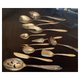 Becker 90 & Meride Silverplate Flatware Serving Se