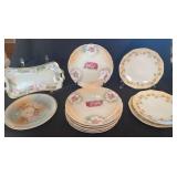 Vintage Regina Ware Germany, Orange Lustre Pink Ro