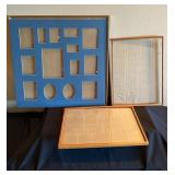 Three Frames with Glass and One Collage Mat
