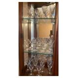 Fostoria Stemware with Silver Rim Accent