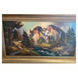 Two Framed Original Acrylic Paintings by Different