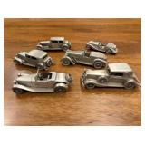 6 Pewter Classic Cars3.5