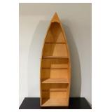 Wooden Boat-Shaped Shelf Unit16×46