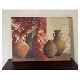 Canvas Artwork With Vase Motif31×24