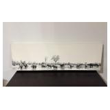 Elephant Landscape Canvas Art39×12