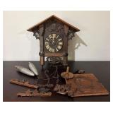Vtg Black Forest Cuckoo Clock14"
