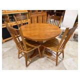 Oak Dining Table w/Chairs42×30