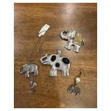 Silver-tone Elephant Assortment