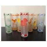 MCM Libby Carousel Animal Glasses7"