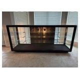 Black Display Case With Shelving96x25x45