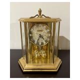 Vtg Junghans Brass Anniversary Clock10"
