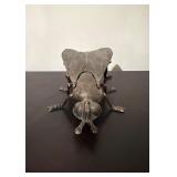 Vtg Metal Insect-Shaped Box7×2.5