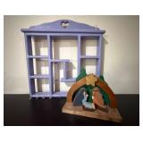 Wood Display & Nativity