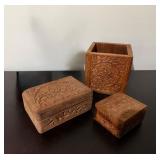Hand-Carved Wooden Objects7"